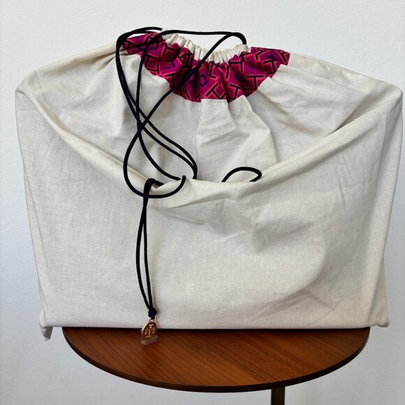 Tory Burch York Buckle Large Tote Leather Luggage/Camel/Tan - Picture 12 of 16